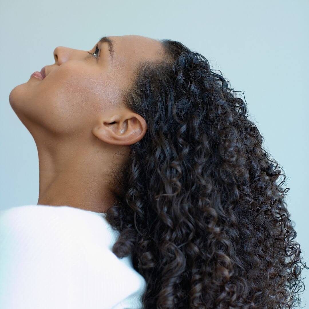 Curly Hair Back View