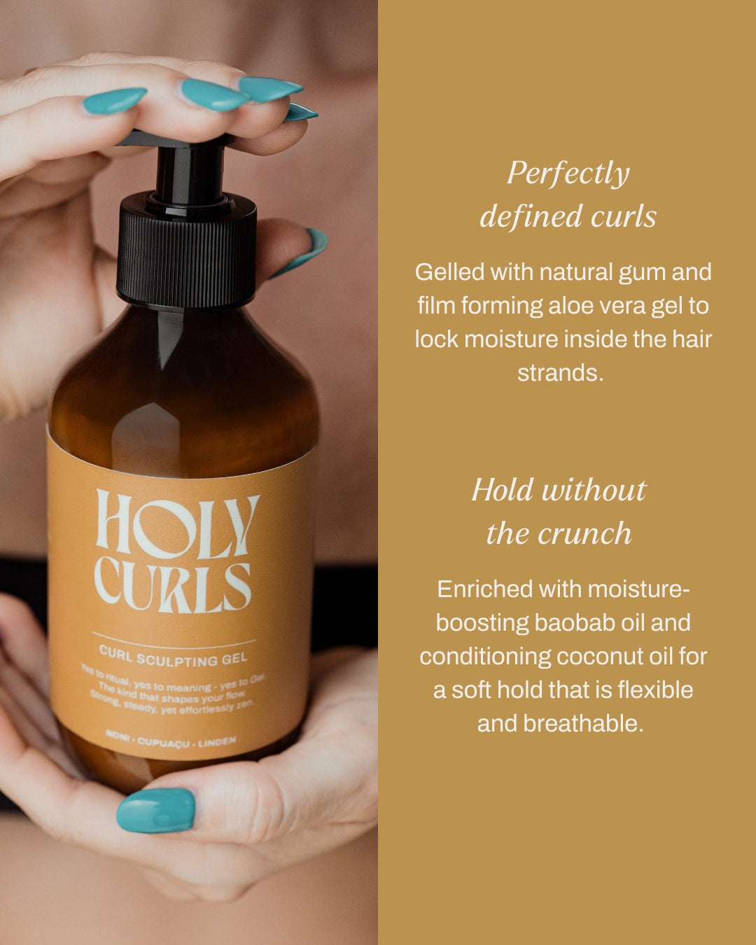 Holy Curls | Curl Styling Duo for Curly Hair - Cream + Gel